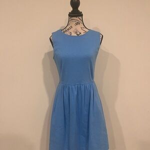 J Crew Women's Elegant Blue Sleeveless Dress